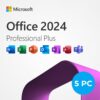 Microsoft Office Professional Plus 2024 for Windows 10/11 (5PC) (Instant Delivery)