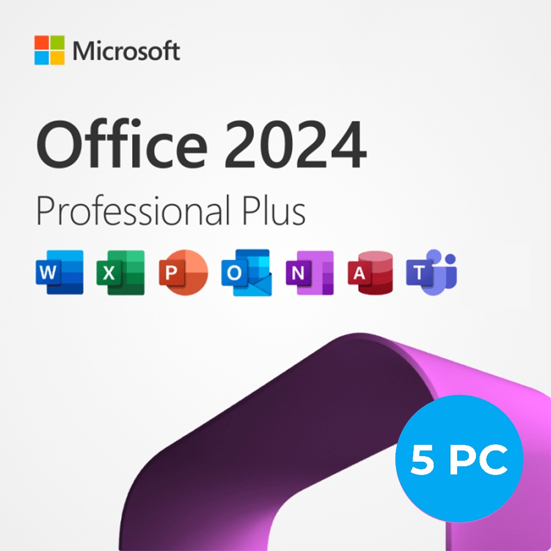 Microsoft Office Professional Plus 2024 for Windows 10/11 (5PC) (Instant Delivery)